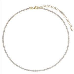 Tennis Gold Choker,Choker Gold Necklace ,Dainty Ch